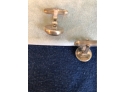Great Pair Of Sterling And Essex Crystal Cufflinks Signed Vs
