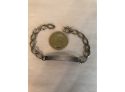Cool Vintage 7'  Sterling ID Bracelet