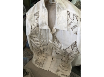 Silk And Lace Jacket
