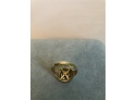 14kt Gold Plated Vintage B Ring Size 7