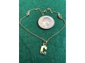 14kt C Charm On 14kt Chain