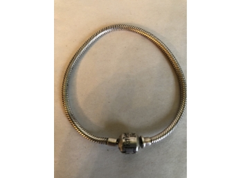 Sterling Reflection Beads 6  1/2'  Bracelet