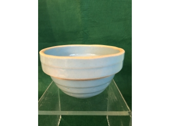 5' Hard To Find Blue Pottery Mixing Bowl