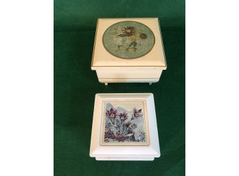 2 Vintage Musical Jewelry Boxes