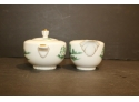 Vintage Narumi China MANCHU Creamer And Sugar Bowl Set Occupied Japan