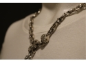 Metal Link Key Charm Necklace