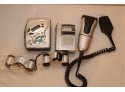 Vintage Opera Binoculars Transistor And Walkman Radio & Electric Shaver Lot