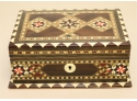 Vintage Inlaid Wooden Jewelry Box