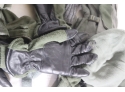 Big Bag Of US Military Gloves And 3 Fleece Watch Caps