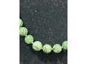 Jade Bead Necklace With 14k Gold Clasp