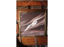 Vintage Seagull Painting Gold Frame