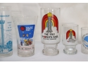 Vintage Worlds Fair Expo Shot Glasses  Drinking Barware
