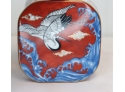 Vintage Takahashi  San Francisco Square Lidded Trinket Box Japanese Stork