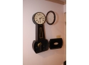 Antique Key Wind Pendulum Banjo Style Wall Clock