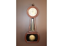 LARGE Antique Banjo Key Wind Pendulum Wall Clock