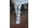 Small Cast Aluminum Garden Seat Grapes And Vine Leaves