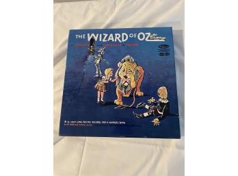 Vintage Wizard Of Oz 4- Record Set And Book