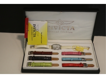 WOMENS INVICTA SWISS SPECIAL EDITION BABY LUPAH WATCH 7 Interchangeable Bands