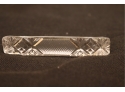 9 Antique/ Vintage Crystal Glass Knife Rests
