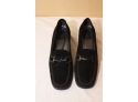 Stuart Weitzman Black Suede Loafers Size 5