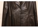 Elements Black Leather Coat Jacket