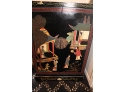 Vintage Chinese Black Lacquer Cabinet