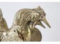 Vintage Brass Fighting Cock Rooster
