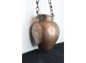 Vintage Hanging Copper Pot Hanging Chain