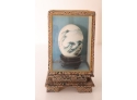 Vintage Chinese Hand Painted Egg In Display Case