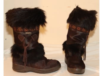 Technica Fur Apres Ski Winter Fur Boots Size 5.5