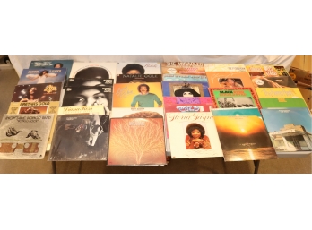30 Vintage Vinyl Record LP Lot (#3) Aretha Diana Ross Natilie Cole And More