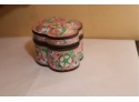 Vintage Chinese Enamel Covered Trinket Box