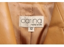 Women's Carina Tan Leather Jacket Size 12 (CArina43)