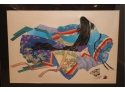Framed 'Twelve Kimonos' Signed & Numbered PC686 By Hisashi Otsuka '90 Japan