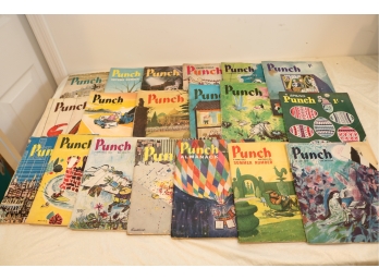 1961& 1962 Vintage Lot Of 19 PUNCH Magazine