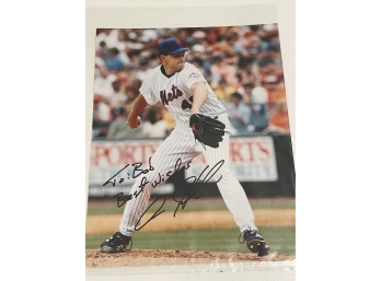 NY Mets Baseball Pitcher Autograph