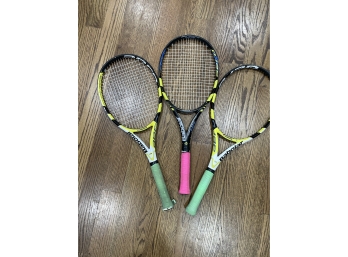 Set Of 3 BABOLAT Tennis Rackets
