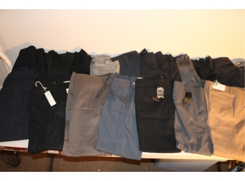 NWT Women's DESIGNER Clothing Pants Lot #9.  BCBG, Elie Tahari,  Theory,  Versace, DKNY,