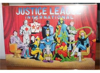 Vintage 1987 DC Comics Justice League International Poster Ed Hannigan & Kevin Maguire