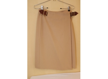 KORS By Michael Kors Tan Cashmere Skirt Size 2