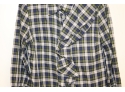 Tory Burch Plaid Long Sleeve Button Down Shirt Size 8  (TB26)