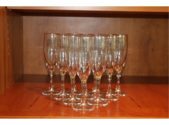 Set Of 10 Champagne Glasses