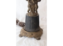 Vintage Bronze Cherub Lamp