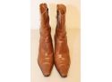 Women's Soft Brown Leather Boots By Rinaldi Of Boca Raton Size 39