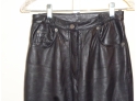 Women's Black Leather  Pants  Sz 4