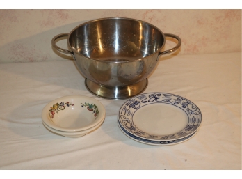 A Colander Some Plates And Bowls!