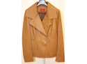 Cole Haan Leather Jacket Size 8   (CH42)