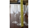 Set Of 4 Millennium New Ears Eve Champagne Glasses 2000