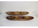 Pair Of Pierre's Pantry Mango Wood Decorative Bowls