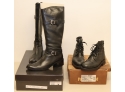 Vera Gomma Boots Black Leather Boots & Paragon Lace Up Boots Size 9